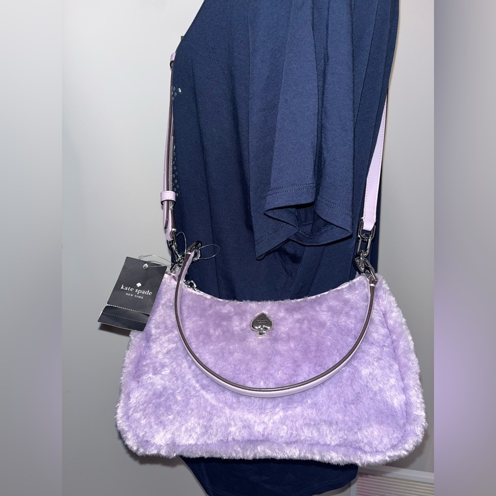 NWT Kate Spade Kayla Faux Fur Crossbody
